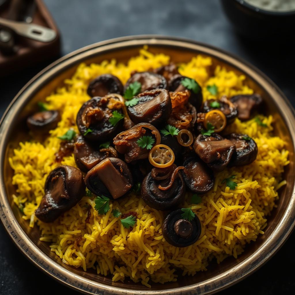 Mushroom Biriyani